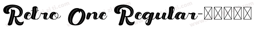 Retro One Regular字体转换